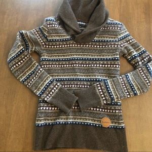 Mens Orwell Shawl Fair-isle Sweater Size Small